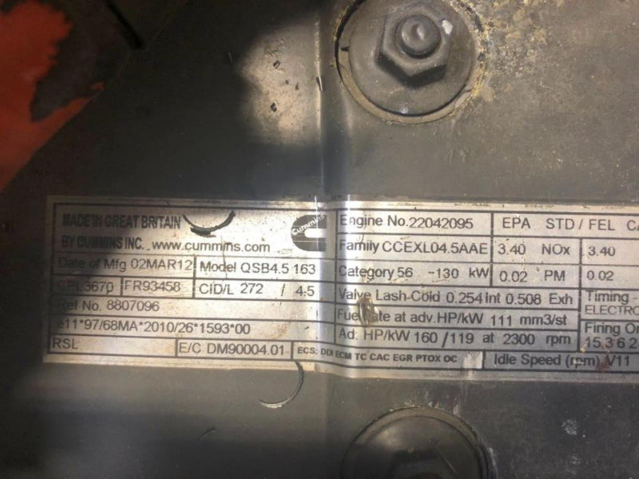 Cummins QSB4.5 163 - Двигатель: фото 3 Cummins QSB4.5 163 - Двигатель: фото 3