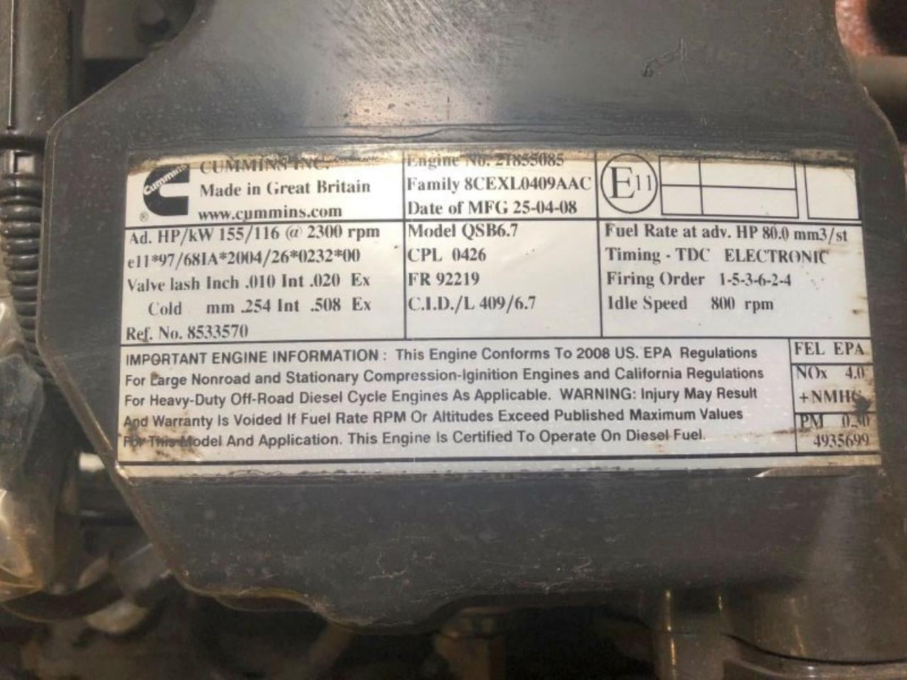 Cummins QSB6.7 155 - Двигатель: фото 2 Cummins QSB6.7 155 - Двигатель: фото 2