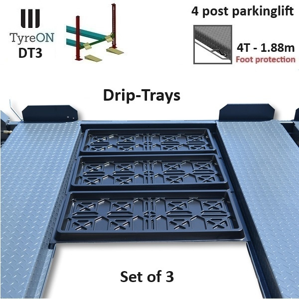 DT3 set of 3 plastic oil / liquid / dirt drip-trays - Оборудование для мастерских: фото 1 DT3 set of 3 plastic oil / liquid / dirt drip-trays - Оборудование для мастерских: фото 1