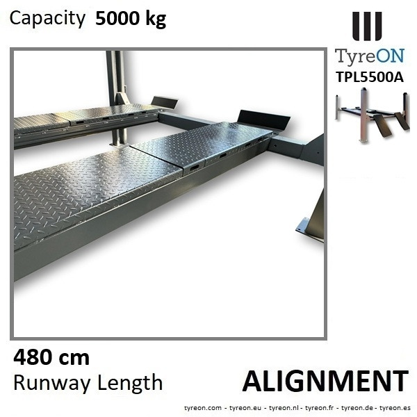 TPL5500A 4 post alignment car lift - 4.8 meter runways - 5T - Оборудование для мастерских: фото 4 TPL5500A 4 post alignment car lift - 4.8 meter runways - 5T - Оборудование для мастерских: фото 4