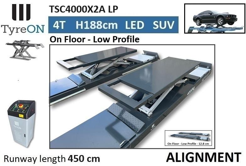 TSC4000X2A LP wheel alignment lift - On floor - Free wheel lifting system - 4.5 m lightened runways (65 cm wide) - Low profile - 4T - Оборудование для мастерских: фото 5 TSC4000X2A LP wheel alignment lift - On floor - Free wheel lifting system - 4.5 m lightened runways (65 cm wide) - Low profile - 4T - Оборудование для мастерских: фото 5