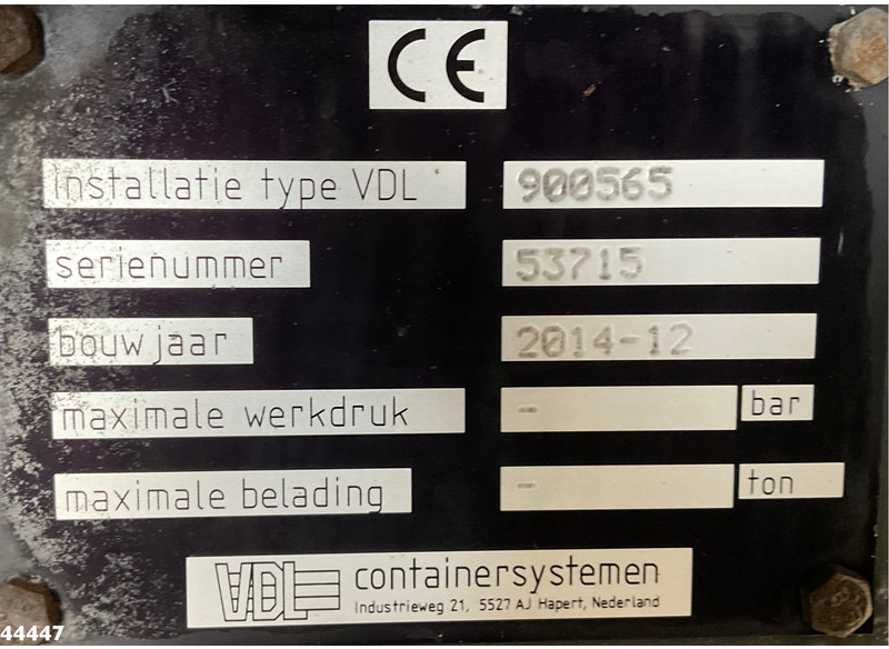 Крюковой мультилифт DAF FAS CF 400 Euro 6 VDL 21 Ton haakarmsysteem: фото 18