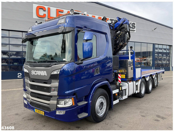 Scania G 450 8x4 Fassi 45 Tonmeter laadkraan + Fly-Jib Just 151.350 km! - Автоманипулятор: фото 2 Scania G 450 8x4 Fassi 45 Tonmeter laadkraan + Fly-Jib Just 151.350 km! - Автоманипулятор: фото 2