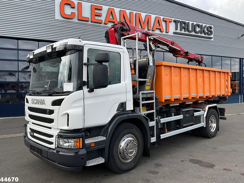 Scania P 320 HMF 12 Tonmeter Z-kraan + Kipper 11m³ - Самосвал, Автоманипулятор: фото 2 Scania P 320 HMF 12 Tonmeter Z-kraan + Kipper 11m³ - Самосвал, Автоманипулятор: фото 2