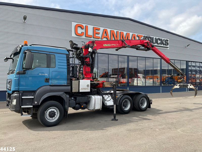MAN TGS 33.480 6x6 Euro 6 Palfinger 27 Tonmeter boomkraan - Тягач: фото 1 MAN TGS 33.480 6x6 Euro 6 Palfinger 27 Tonmeter boomkraan - Тягач: фото 1