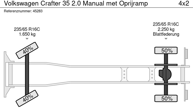 Грузовик бортовой/ Платформа Volkswagen Crafter 35 2.0 Manual met Oprijramp: фото 16