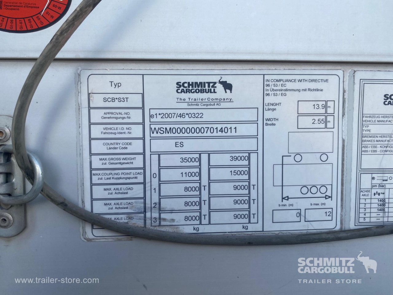 SCHMITZ Semiremolque Lona Standard лизинг SCHMITZ Semiremolque Lona Standard: фото 7