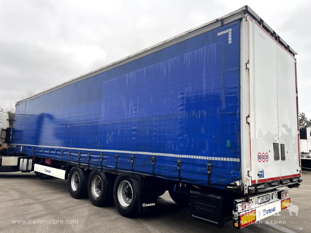 Тентованный полуприцеп KRONE Curtainsider Dropside: фото 7