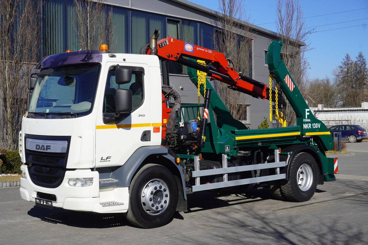 DAF LF 18.310 E6 / Skip loader Fornal NKR 130V / HDS HMF 735 K2 / Manual gearbox - Портальный бункеровоз, Автоманипулятор: фото 1 DAF LF 18.310 E6 / Skip loader Fornal NKR 130V / HDS HMF 735 K2 / Manual gearbox - Портальный бункеровоз, Автоманипулятор: фото 1