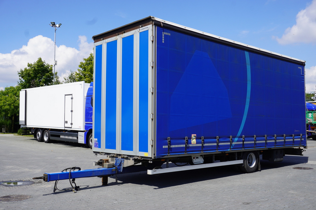 Gniotpol Tandem trailer / 10t / 2018 / 19 pallets - Тентованный прицеп: фото 1 Gniotpol Tandem trailer / 10t / 2018 / 19 pallets - Тентованный прицеп: фото 1