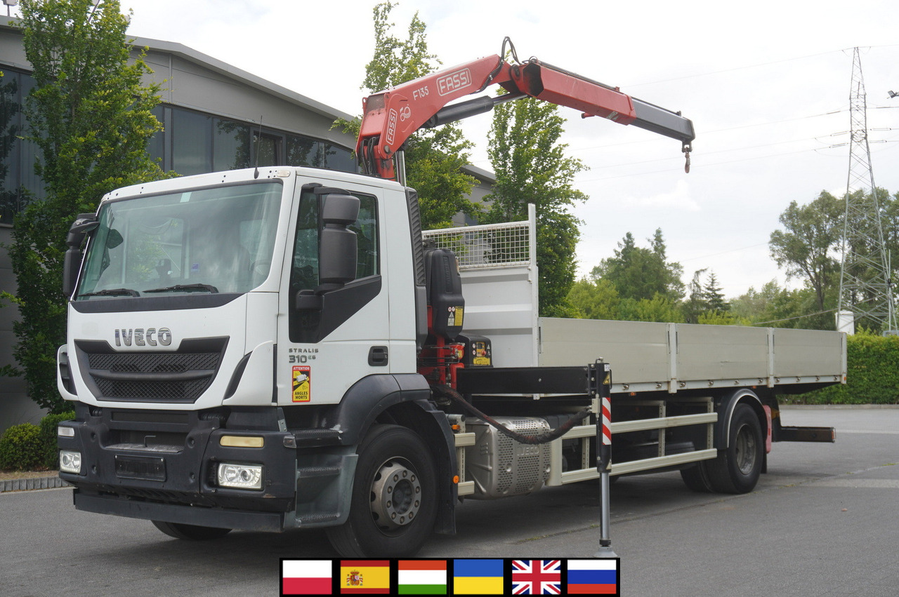 IVECO STRALIS 19.310 E6 / Flatbed 19 EPAL / FASSI F135 / 225 MTH! / 5.7 T - Автоманипулятор, Автоманипулятор: фото 1 IVECO STRALIS 19.310 E6 / Flatbed 19 EPAL / FASSI F135 / 225 MTH! / 5.7 T - Автоманипулятор, Автоманипулятор: фото 1