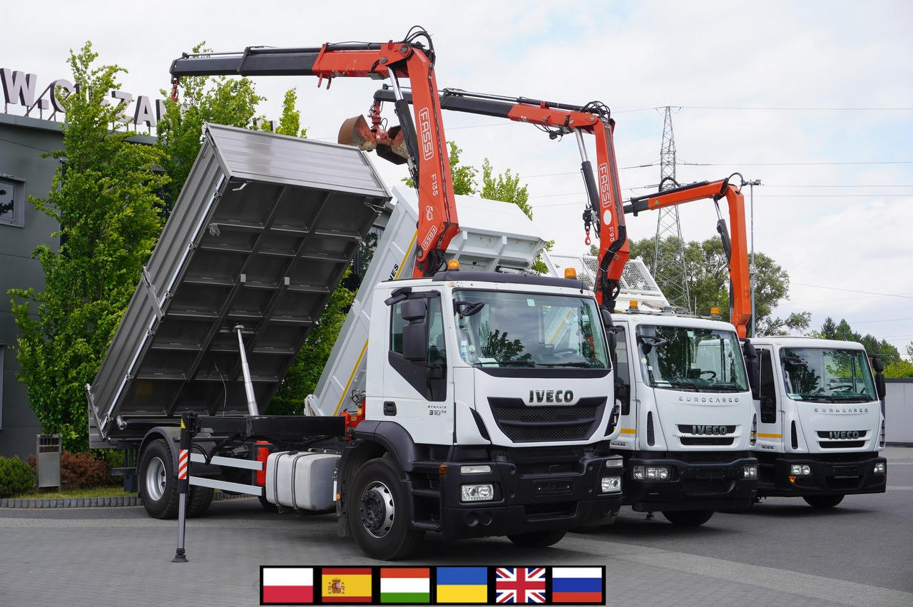 IVECO Stralis 310 E6 / NEW 3-sided tipper / Fassi F135 crane with remote control - Самосвал, Автоманипулятор: фото 1 IVECO Stralis 310 E6 / NEW 3-sided tipper / Fassi F135 crane with remote control - Самосвал, Автоманипулятор: фото 1
