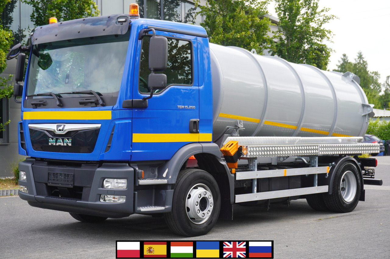 MAN TGM 15.250 / NEW septic tank (07/2025) superstructure 8000 l / 160 tho. km! - Грузовик-цистерна: фото 1 MAN TGM 15.250 / NEW septic tank (07/2025) superstructure 8000 l / 160 tho. km! - Грузовик-цистерна: фото 1