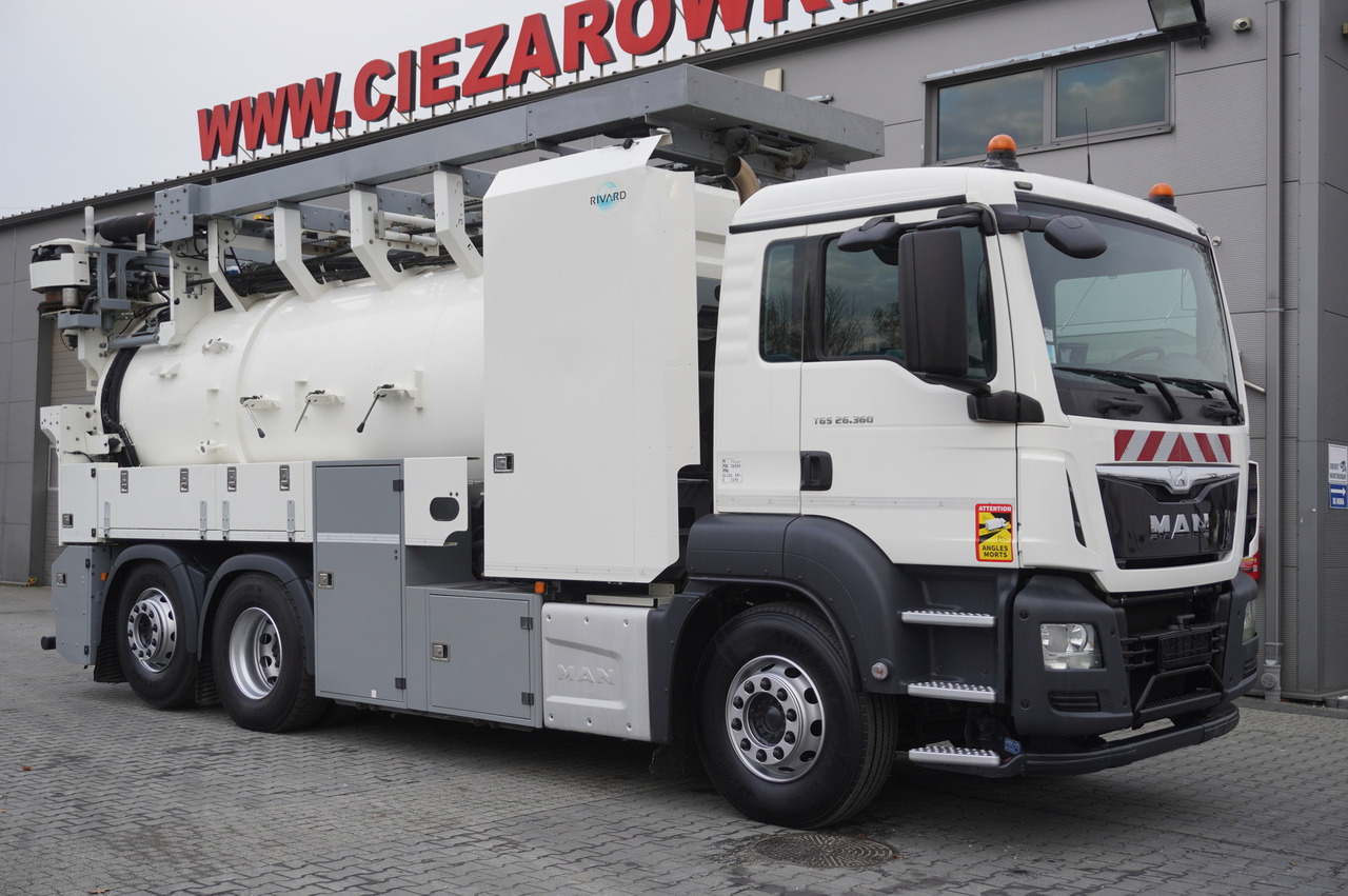 MAN TGS 26.360 E6 / RIVARD sewage cleaner 18 m3 / 180 tho. km / steering axle / 2 units - Ассенизатор: фото 2 MAN TGS 26.360 E6 / RIVARD sewage cleaner 18 m3 / 180 tho. km / steering axle / 2 units - Ассенизатор: фото 2