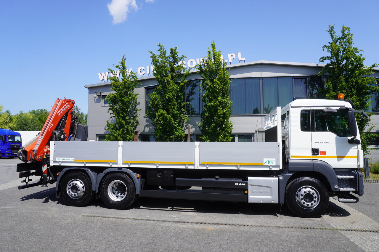 MAN TGS 26.360 Flatbed / Fassi F175 7.7 T / steered 3rd axle - Грузовик бортовой/ Платформа, Автоманипулятор: фото 3 MAN TGS 26.360 Flatbed / Fassi F175 7.7 T / steered 3rd axle - Грузовик бортовой/ Платформа, Автоманипулятор: фото 3