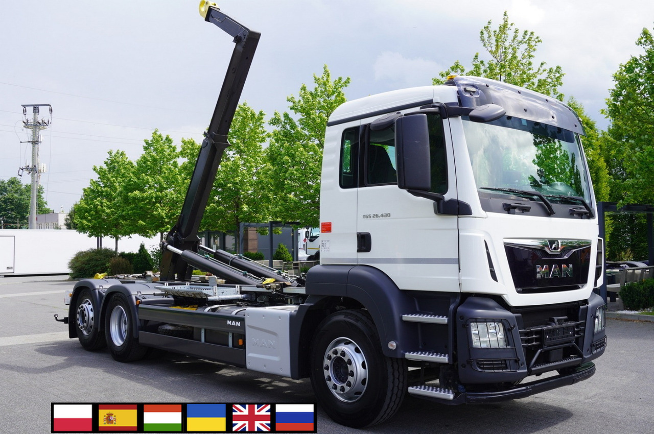 MAN TGS 26.430 E6 6x2 / HIAB Multilift hooklift - Крюковой мультилифт: фото 1 MAN TGS 26.430 E6 6x2 / HIAB Multilift hooklift - Крюковой мультилифт: фото 1
