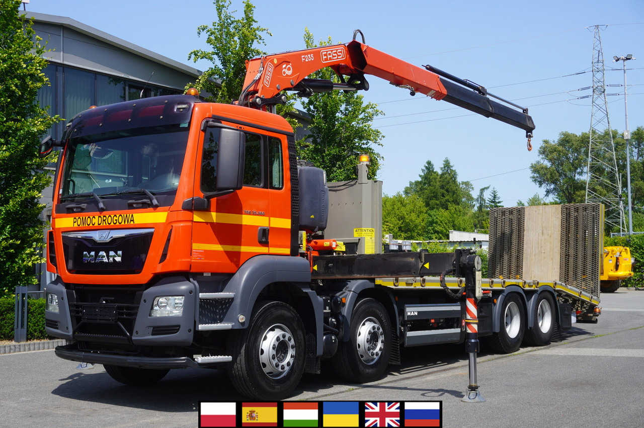 MAN TGS 35.360 E6 8x2 / FASSI F235 crane / 6.5 T cap. / 8.3 m reach - Эвакуатор: фото 1 MAN TGS 35.360 E6 8x2 / FASSI F235 crane / 6.5 T cap. / 8.3 m reach - Эвакуатор: фото 1