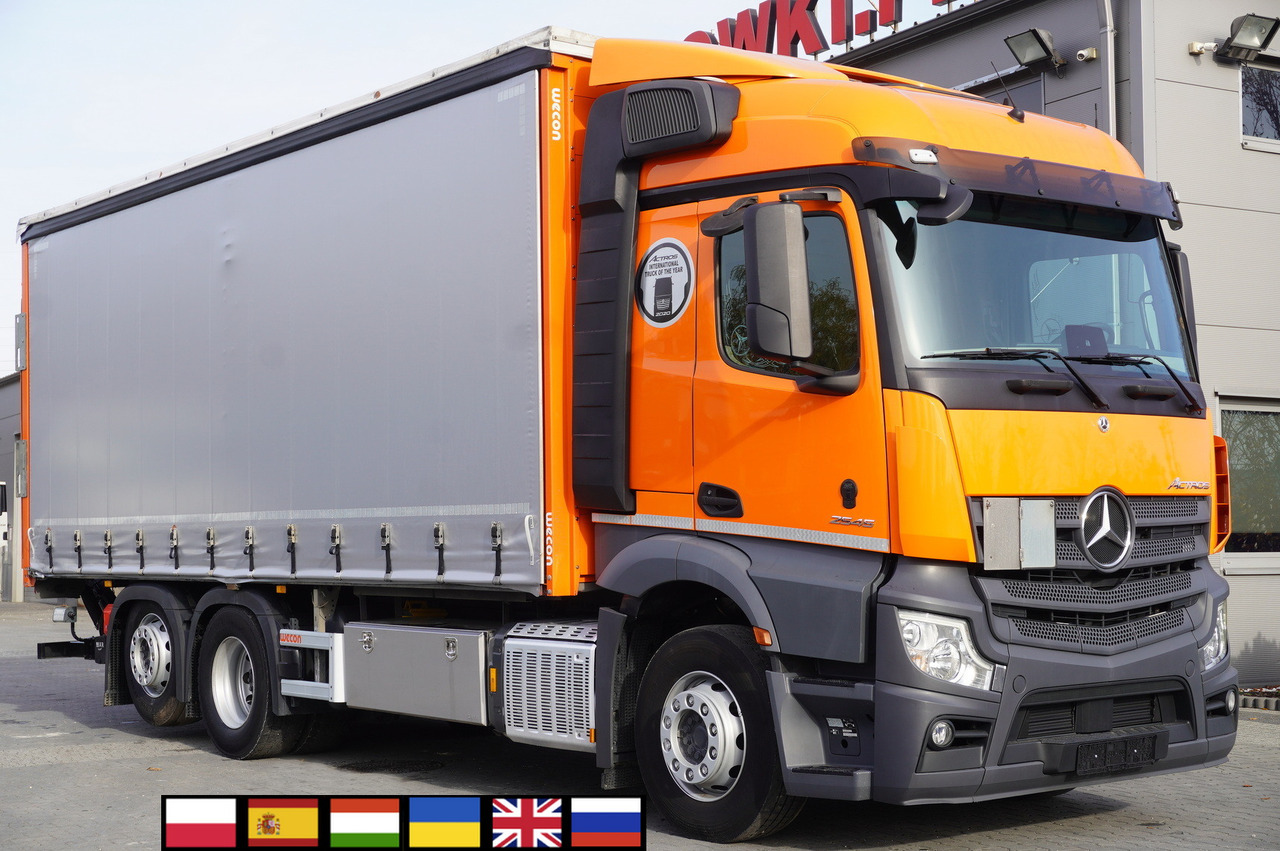 MERCEDES-BENZ Actros 2545 6×2 MP5 / FULL ADR / Curtainsider 17 EPAL - Тентованный грузовик: фото 1 MERCEDES-BENZ Actros 2545 6×2 MP5 / FULL ADR / Curtainsider 17 EPAL - Тентованный грузовик: фото 1