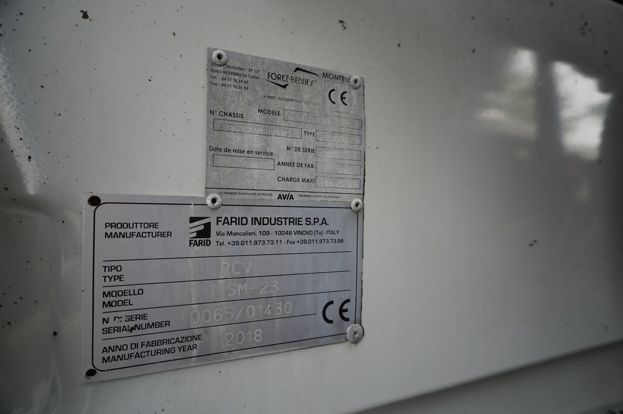 Мусоровоз MERCEDES-BENZ Antos 3240 8x2 / Tajfun 5T crane / Farid Industries garbage truck/ 3 steered axles: фото 26