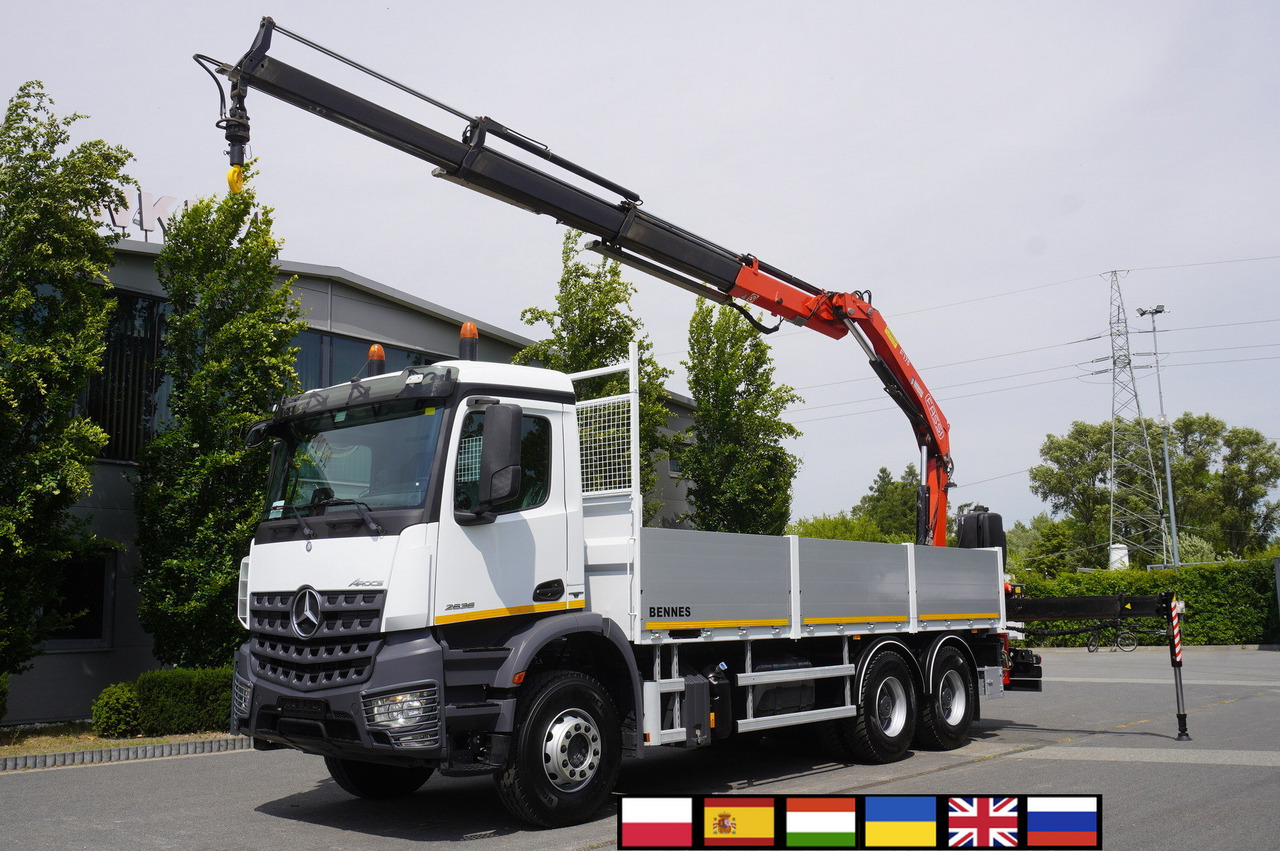 MERCEDES-BENZ Arocs 2633 flatbed truck / Crane FASSI F155A.0.23 / REMOTE CONTROL / 230,000 km - Автоманипулятор: фото 1 MERCEDES-BENZ Arocs 2633 flatbed truck / Crane FASSI F155A.0.23 / REMOTE CONTROL / 230,000 km - Автоманипулятор: фото 1