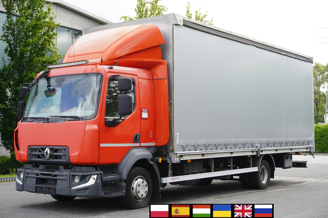 RENAULT Midlum 12.245 / dropside / sleeper / 18 pallets - Тентованный грузовик: фото 1 RENAULT Midlum 12.245 / dropside / sleeper / 18 pallets - Тентованный грузовик: фото 1