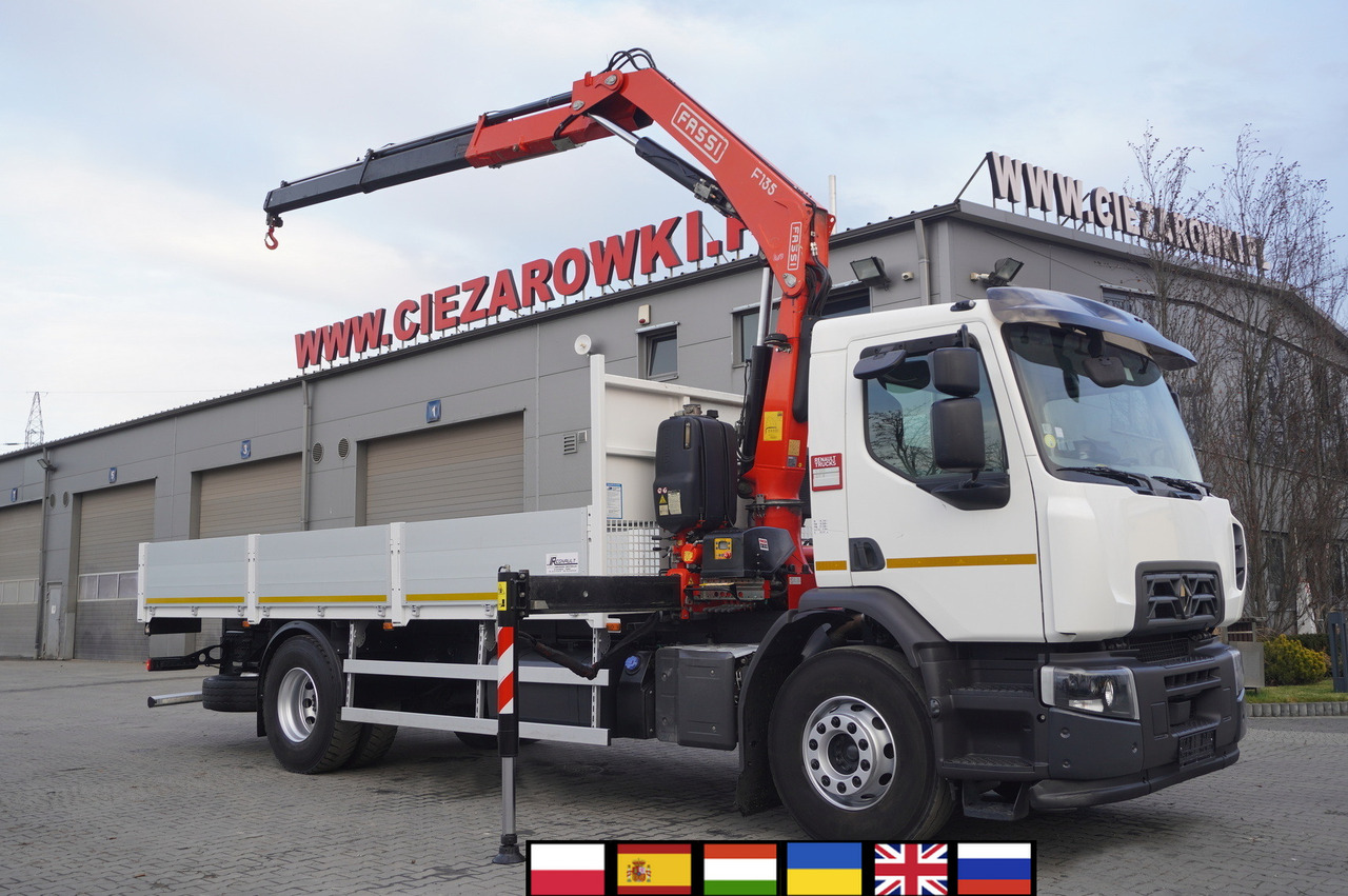 Renault C320 P4x2 E6 / Fassi 5.6 t / Range 8 m / Platform 15 EPAL - Грузовик бортовой/ Платформа, Автоманипулятор: фото 1 Renault C320 P4x2 E6 / Fassi 5.6 t / Range 8 m / Platform 15 EPAL - Грузовик бортовой/ Платформа, Автоманипулятор: фото 1