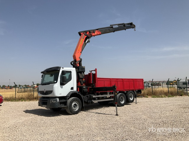 2008 Renault Premium Lander 410.26 2007 Palfinger 29002 on 6x2 Flatbed Truck with Crane - Грузовик бортовой/ Платформа, Автоманипулятор: фото 2 2008 Renault Premium Lander 410.26 2007 Palfinger 29002 on 6x2 Flatbed Truck with Crane - Грузовик бортовой/ Платформа, Автоманипулятор: фото 2