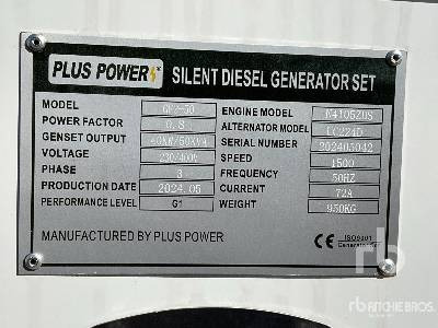 PLUS POWER GF2-50 50 kVA (Unused) - Электрогенератор: фото 5 PLUS POWER GF2-50 50 kVA (Unused) - Электрогенератор: фото 5