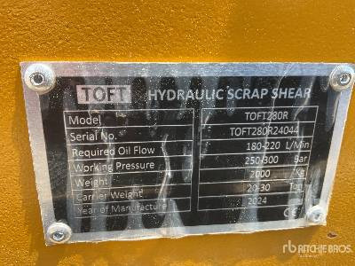TOFT TOFT280R (Unused) - Гидроножницы: фото 5 TOFT TOFT280R (Unused) - Гидроножницы: фото 5