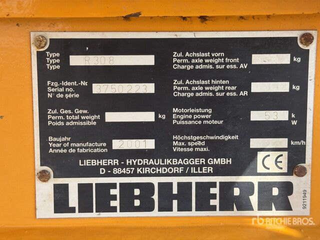2001 Liebherr R308 Tracked Excavator - Гусеничный экскаватор: фото 5 2001 Liebherr R308 Tracked Excavator - Гусеничный экскаватор: фото 5