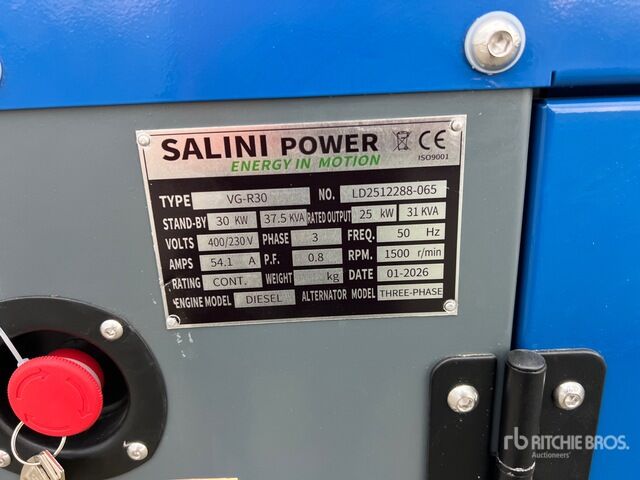 2026 Salini VG-R30 30KW (Unused) Generator Set - Электрогенератор: фото 5 2026 Salini VG-R30 30KW (Unused) Generator Set - Электрогенератор: фото 5