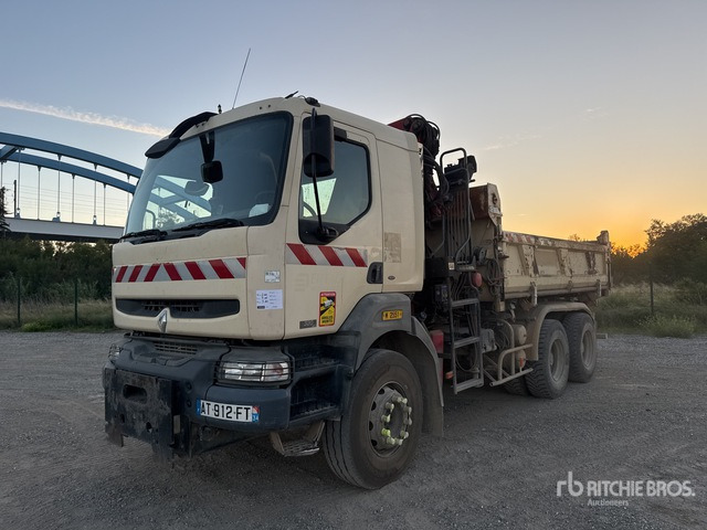2006 Renault Kerax 2006 HMF on 6x4 Camion Bi-Benne ... Dump Truck with Crane - Самосвал, Автоманипулятор: фото 2 2006 Renault Kerax 2006 HMF on 6x4 Camion Bi-Benne ... Dump Truck with Crane - Самосвал, Автоманипулятор: фото 2