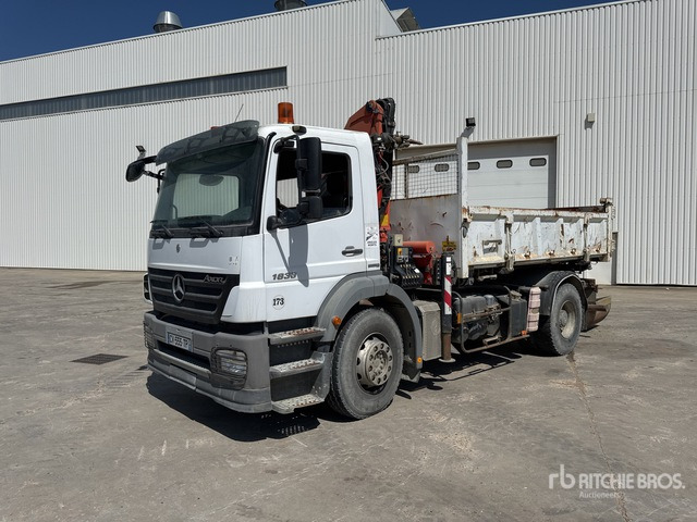 2008 Mercedes Axor 1833 2008 Palfinger PK15500 6100 kg ... Dump Truck with Crane - Самосвал, Автоманипулятор: фото 1 2008 Mercedes Axor 1833 2008 Palfinger PK15500 6100 kg ... Dump Truck with Crane - Самосвал, Автоманипулятор: фото 1