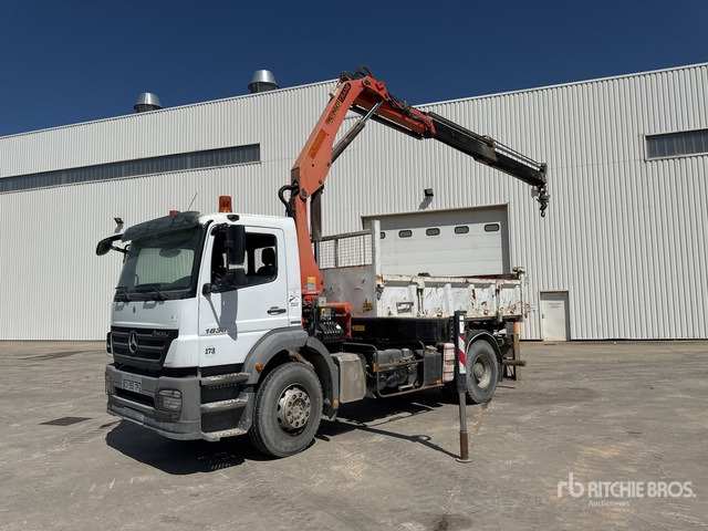 2008 Mercedes Axor 1833 2008 Palfinger PK15500 6100 kg ... Dump Truck with Crane - Самосвал, Автоманипулятор: фото 3 2008 Mercedes Axor 1833 2008 Palfinger PK15500 6100 kg ... Dump Truck with Crane - Самосвал, Автоманипулятор: фото 3