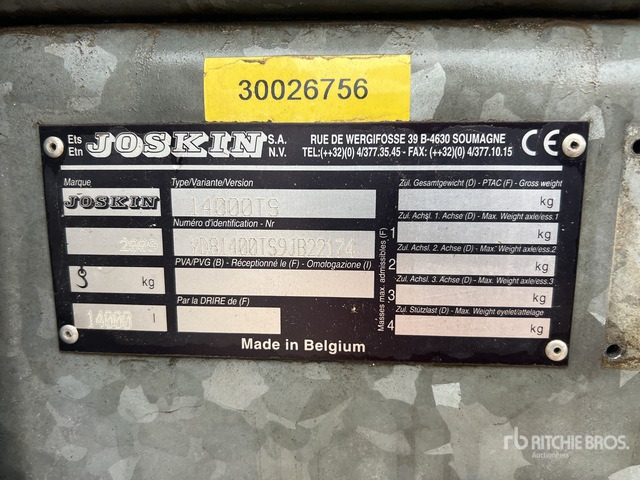 2009 Joskin 14000TS 6 m Liquid T/A Tonne A Lisier 2 ... Liquid Manure Spreader - Навозоразбрасыватель: фото 3 2009 Joskin 14000TS 6 m Liquid T/A Tonne A Lisier 2 ... Liquid Manure Spreader - Навозоразбрасыватель: фото 3
