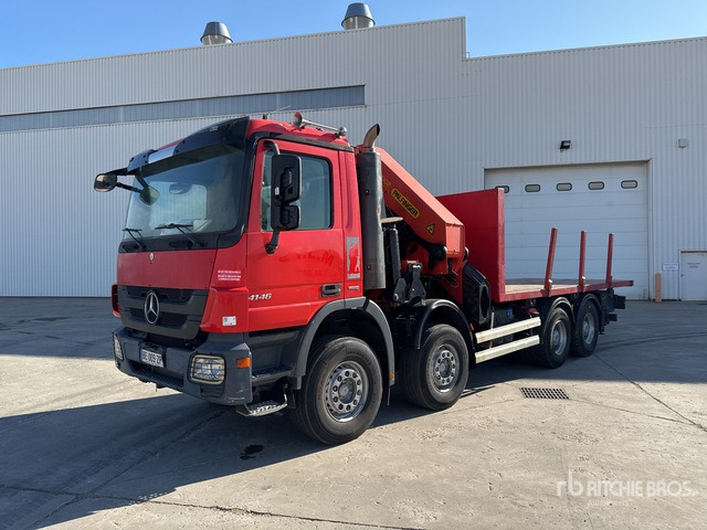 2010 Mercedes-Benz Actros 4146 2005 Palfinger PK56002 17420 kg ... Flatbed Truck with Crane - Косилка-измельчитель/ Мульчер: фото 1 2010 Mercedes-Benz Actros 4146 2005 Palfinger PK56002 17420 kg ... Flatbed Truck with Crane - Косилка-измельчитель/ Мульчер: фото 1