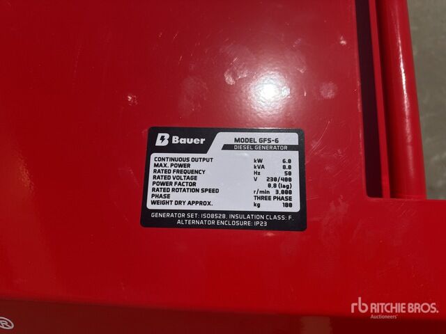 Bauer GFS-6 Generator Set - Электрогенератор: фото 5 Bauer GFS-6 Generator Set - Электрогенератор: фото 5