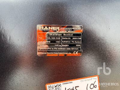 HAENER HSL1400-18-24 1400 mm Skeleton Sorting (Unused) - Ковш для экскаватора: фото 5 HAENER HSL1400-18-24 1400 mm Skeleton Sorting (Unused) - Ковш для экскаватора: фото 5
