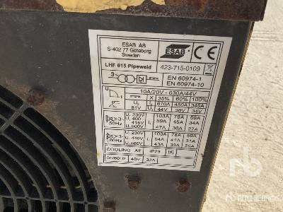 ESAB LHF 615 Quantity of (4) - Сварочное оборудование: фото 5 ESAB LHF 615 Quantity of (4) - Сварочное оборудование: фото 5