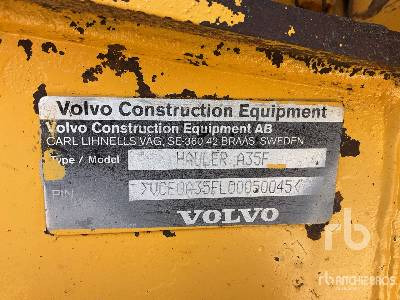 VOLVO A35F - Сочленённый самосвал: фото 5 VOLVO A35F - Сочленённый самосвал: фото 5