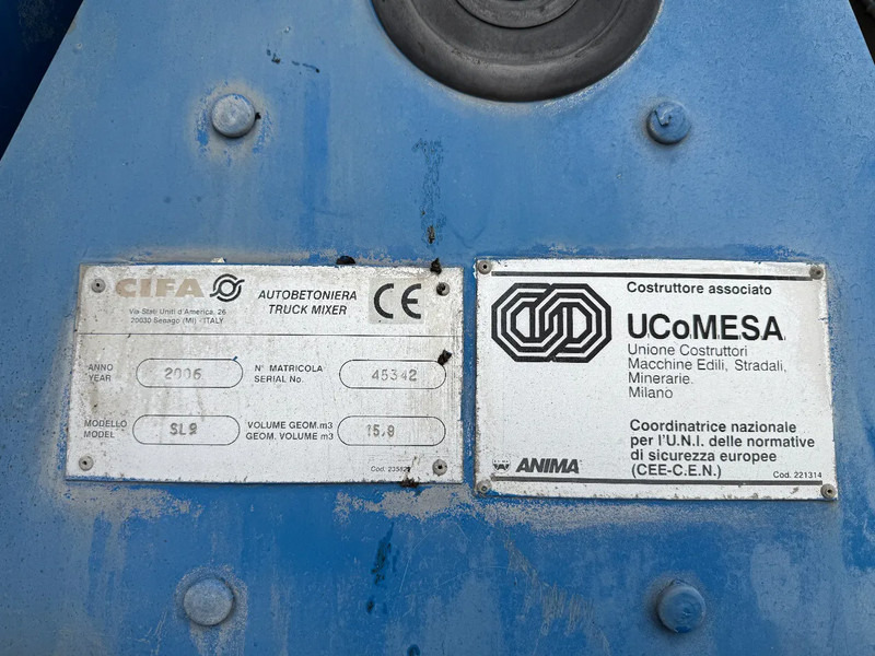 CIFA MIXER SL9 Year 2006 Complete - Запчасти для Грузовиков: фото 5 CIFA MIXER SL9 Year 2006 Complete - Запчасти для Грузовиков: фото 5