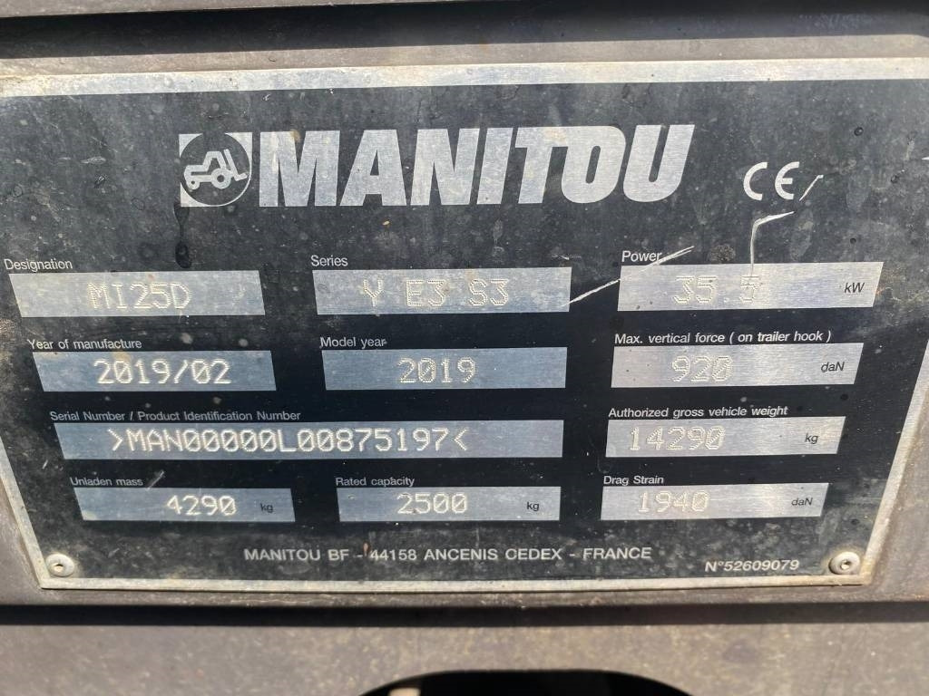 Дизельный погрузчик Manitou Mi25D: фото 24