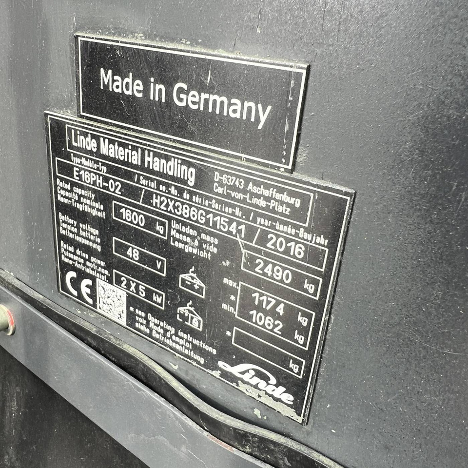 Электропогрузчик Linde E16PH (386-02) EVO: фото 18