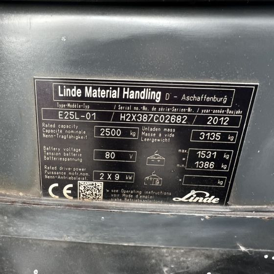 Электропогрузчик Linde E25L (387): фото 7
