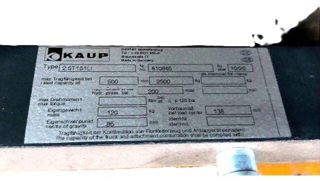 Kaup Integral sideshift 1080 mm - Навесное оборудование: фото 3 Kaup Integral sideshift 1080 mm - Навесное оборудование: фото 3