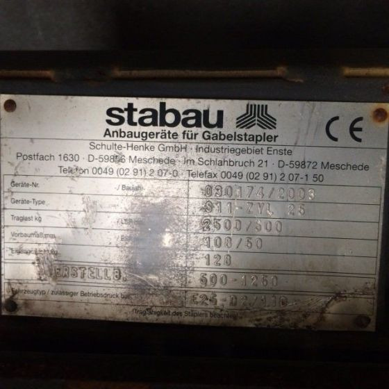 Stabau Fork positioner - Навесное оборудование для Погрузочно-разгрузочной техники: фото 3 Stabau Fork positioner - Навесное оборудование для Погрузочно-разгрузочной техники: фото 3