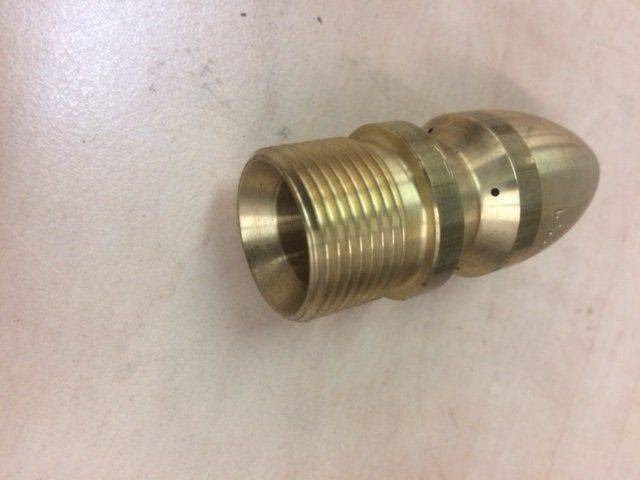 Brass pipe cleaning nozzle with M22 x 1.5 external thread - Запчасти для Погрузочно-разгрузочной техники: фото 2 Brass pipe cleaning nozzle with M22 x 1.5 external thread - Запчасти для Погрузочно-разгрузочной техники: фото 2