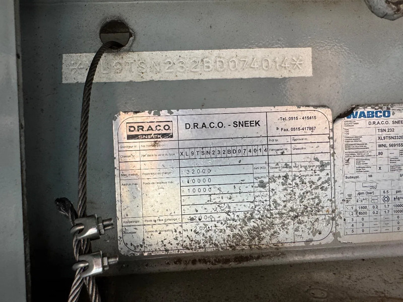 Изотермический полуприцеп DRACO B-DOUBLE LZV Stuuras/Lenkachse Thermo King SLX 100, Top conditie: фото 13