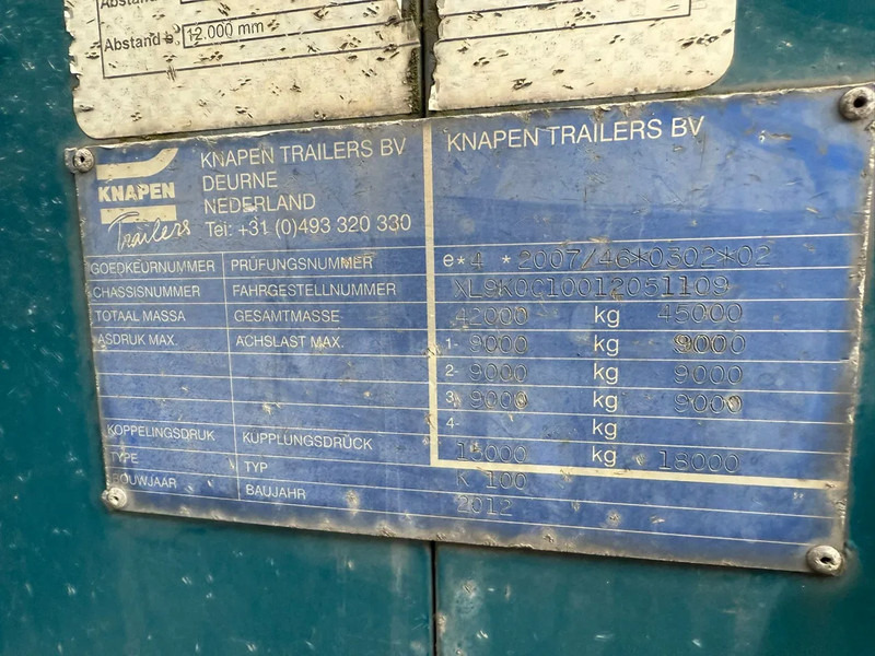 Knapen Trailers K100 92m3 Cargo Floor 10MM BPW - Полуприцеп с подвижным полом: фото 5 Knapen Trailers K100 92m3 Cargo Floor 10MM BPW - Полуприцеп с подвижным полом: фото 5