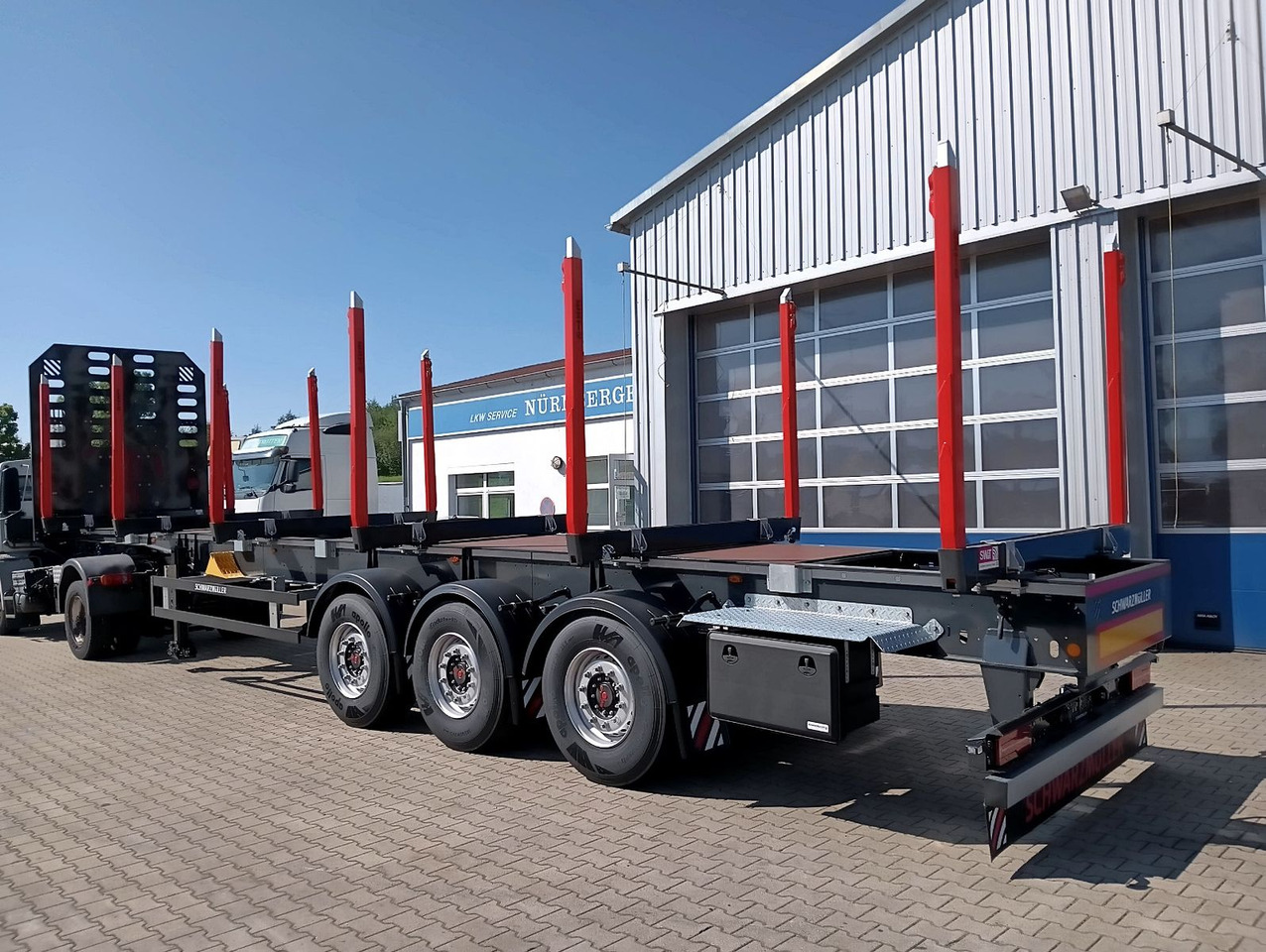 Schwarzmüller 3-A Rungensattel 6xExte144S 5560kg NEU sofort Schwarzmüller 3-A Rungensattel 6xExte144S 5560kg NEU sofort - Полуприцеп лесовоз: фото 2 Schwarzmüller 3-A Rungensattel 6xExte144S 5560kg NEU sofort Schwarzmüller 3-A Rungensattel 6xExte144S 5560kg NEU sofort - Полуприцеп лесовоз: фото 2